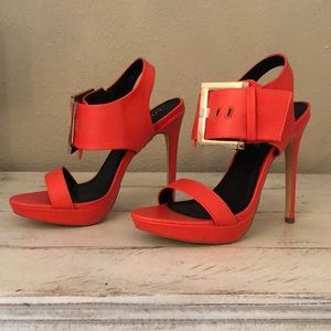 Liliana heels oversize strap & buckle (never worn)
